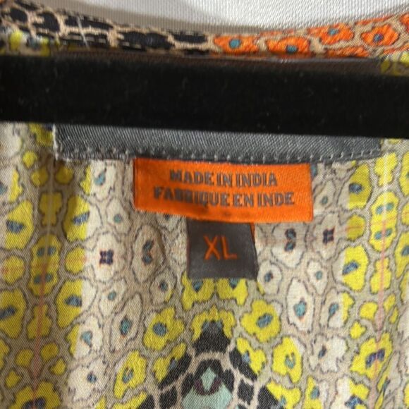 ANTHROPOLOGIE BY BHANUNI JYOTI TIERED MULTI COLORED PRINT MAXI DRESS XL NEW - Picture 5 of 9